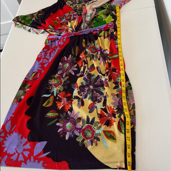 Anthropologie x RANNA GILL dress Sabatina floral Colorful flutter sleeves medium - Picture 13 of 15